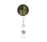 Happy Juneteenth Day Freedom Day 1865 Retractable Badge Holder Reel Clip Id Card Holder forNurse Student Office Worker