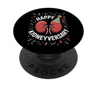 Happy Kidneyversary Renal Recovery Transplant Survivor PopSockets Adhesive PopGrip