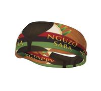 Happy Kwanzaa African American Heritage Festival Headbands Sports Sweatband Athletic Exercise Bands Turban Hair Head For Men Women Yoga Fitness