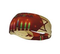 Happy Kwanzaa African American Heritage Festival Headbands Sports Sweatband Athletic Exercise Bands Turban Hair Head For Men Women Yoga Fitness