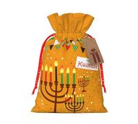 Happy Kwanzaa African Heritage Holiday Christmas Drawstring Gift Bags Reusable Xmas Presents Storage Bags Party Favorstags 4.7 * 6.9ins