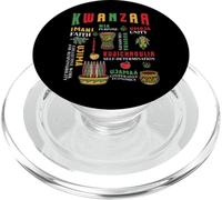 Happy Kwanzaa Drum Kinara Seven Candles African American PopSockets PopGrip for MagSafe