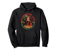 Happy Kwanzaa - Kinara Candles - Christmas African Holiday Pullover Hoodie