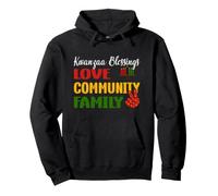 Happy Kwanzaa - Kinara Candles - Christmas African Holiday Pullover Hoodie