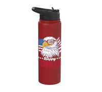 Happy Labor Day Eagle Labor Day Stainless Steel Insulated Water Bottle