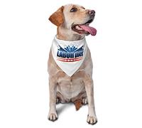 Happy Labor Day Spring Dog Bandanas Boy Bulk Puppy Kerchief Adjustable Soft Triangle Bibs Accessories for Small Medium Large Dogs Cats White