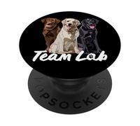 Happy Labrador Black Yellow Chocolate Lab Mom Dad Retriever PopSockets Adhesive PopGrip
