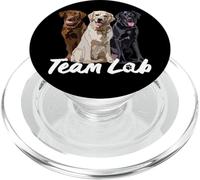Happy Labrador Black Yellow Chocolate Lab Mom Dad Retriever PopSockets PopGrip for MagSafe