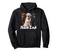 Happy Labrador Black Yellow Chocolate Lab Mom Dad Retriever Pullover Hoodie