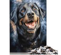 Happy Labrador Portrait Puzzle Jigsaws 500 Pieces for Adults Wooden Puzzle Jigsaws for Adults Family Activity Jigsaw Puzzles 500pcs (52x38cm)