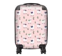 Warren Reed - Designer Happy Lama Suitcase Cabin, Pink