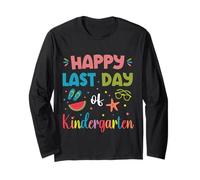 Happy Last Day Of Kindergarten Summer Vacation Kids Boys Long Sleeve T-Shirt