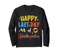 Happy Last Day Of Kindergarten Summer Vacation Kids Boys Long Sleeve T-Shirt