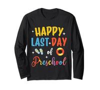 Happy Last Day Of Preschool Summer Vacation Kids Boys Long Sleeve T-Shirt