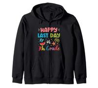 Happy Last Day Of Seventh Grade Summer Vacation Kids Boys Zip Hoodie