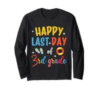 Happy Last Day Of Third Grade Summer Vacation Kids Boys Long Sleeve T-Shirt
