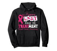 Happy Last Day Treatment Breast Cancer Recovery Victory Pullover Hoodie