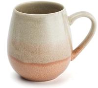 Happy Lemuro Large Coffee Cup, 550 ml, Jumbo Cup, Large Tea Cup, XXL Cup, Tea Cup, Tea Accessories, Tea Mug, Glossy, Beige