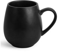 Happy Lemuro Large Tea Cup - 19 oz - Large Ceramic Coffee Mug - XL Tea Cup - Large Ceramic Cup with Handle - Teacup - Big Tea Cups - Taza para Te - Teaware - Tea Lover Gifts - in Charcoal Grey