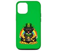 Happy Leprechaun Black Labrador Retriever Labby Lab Dog Case for iPhone 12/12 Pro