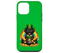 Happy Leprechaun Black Labrador Retriever Labby Lab Dog Case for iPhone 12 mini