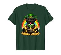 Happy Leprechaun Black Labrador Retriever Labby Lab Dog T-Shirt