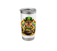 Happy Leprechaun Capybara Stainless Steel Insulated Tumbler