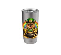 Happy Leprechaun Capybara Stainless Steel Insulated Tumbler