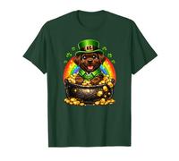 Happy Leprechaun Chocolate Labrador Retriever Labby Lab Dog T-Shirt