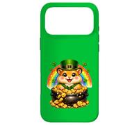 Happy Leprechaun Cute Golden Hamster Mom Dad Lover Owner Case for iPhone 17 Pro Max