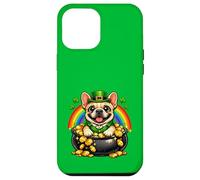 Happy Leprechaun French Bulldog Cute Frenchie Dog Case for iPhone 12 Pro Max