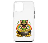 Happy Leprechaun German Shepherd Cute Dog GSD Case for iPhone 12/12 Pro