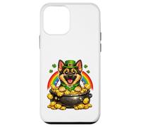 Happy Leprechaun German Shepherd Cute Dog GSD Case for iPhone 12 mini