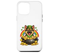 Happy Leprechaun German Shepherd Cute Dog GSD Case for iPhone 12 Pro Max