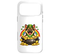 Happy Leprechaun German Shepherd Cute Dog GSD Case for iPhone 17 Pro Max