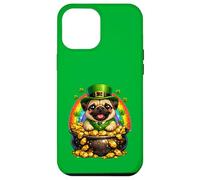 Happy Leprechaun Pug Cute Dog Mom Dad Lover Owner Breeder Case for iPhone 12 Pro Max