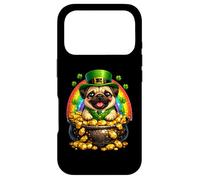 Happy Leprechaun Pug Cute Dog Mom Dad Lover Owner Breeder Case for iPhone 17 Pro