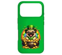 Happy Leprechaun Pug Cute Dog Mom Dad Lover Owner Breeder Case for iPhone 17 Pro
