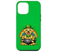 Happy Leprechaun Yellow Labrador Retriever Labby Lab Dog Case for iPhone 12 Pro Max