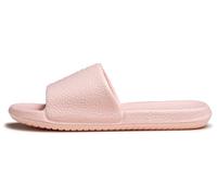 Happy Lily Shower Shoes for Women, Non-Slip Shower Slippers Quick-drying Material, Ultra-soft Lightweight Slide Sandals with Simple Style, Pink, 5.5-6.5