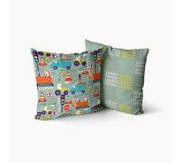 Happy Linen Company Big Diggers Cushion Covers