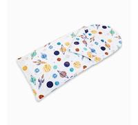 Happy Linen Company Girls Boys Kids Cosmic Planets White 155 x 65 cm Reversible Sleeping Bag