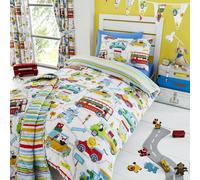 Zoo Escape Animals Reversible Duvet Cover Bedding Set - Toddler Cot Bed