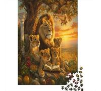 Happy Lion Puzzle 70x50cm/1000pcs Erwachsene African Savannah Puzzle,Home Decor