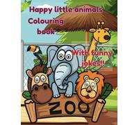 Happy little animals: Colouring book with jokes
