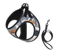 Happy Little Fox Dog Harness - Equipped with Reflective Straps and Quick Release Buckles - Suitable for Small Cats and Dogs