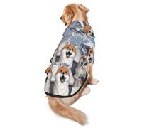 Happy Little Fox Dog Hoodie â€“ Soft & Breathable Polyester Pet Clothes for Medium, and Large Dogs