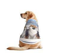 Happy Little Fox Dog Shirt for Large & Medium Dogs - Mesh Breathable Pet T-Shirts, Perfect for Daily Wear and Special Occasions