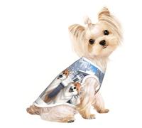 Happy Little Fox Small Dog Shirt,Soft Breathable Dog Shirt for Dogs Cats Boy Girl Pet Tshirt,Suitable for Small Pets