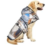 Happy Little Fox Waterproof Dog Raincoat And Rain Jacket For Small Medium Large Dogs With Reflective Stripes And Adjustable Belly Strap